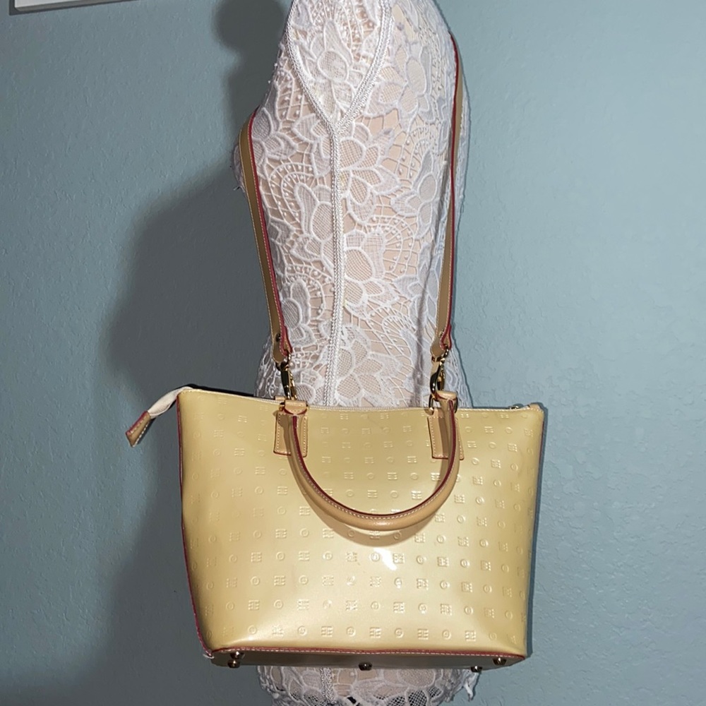 Arcadia Patent Leather Crossbody Purse tote bag